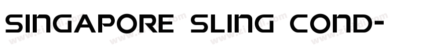 Singapore Sling Cond字体转换